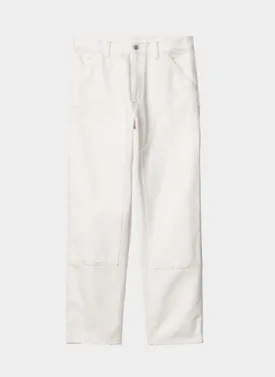 Carhartt WIP Double Knee Pant - White Rinsed