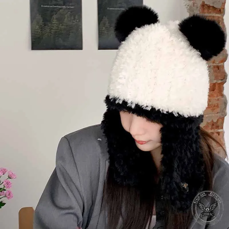 Cartoon Panda Trapper Hat