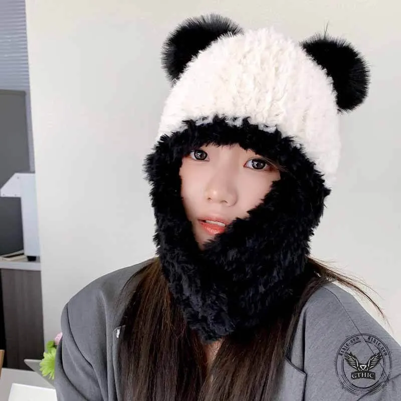 Cartoon Panda Trapper Hat