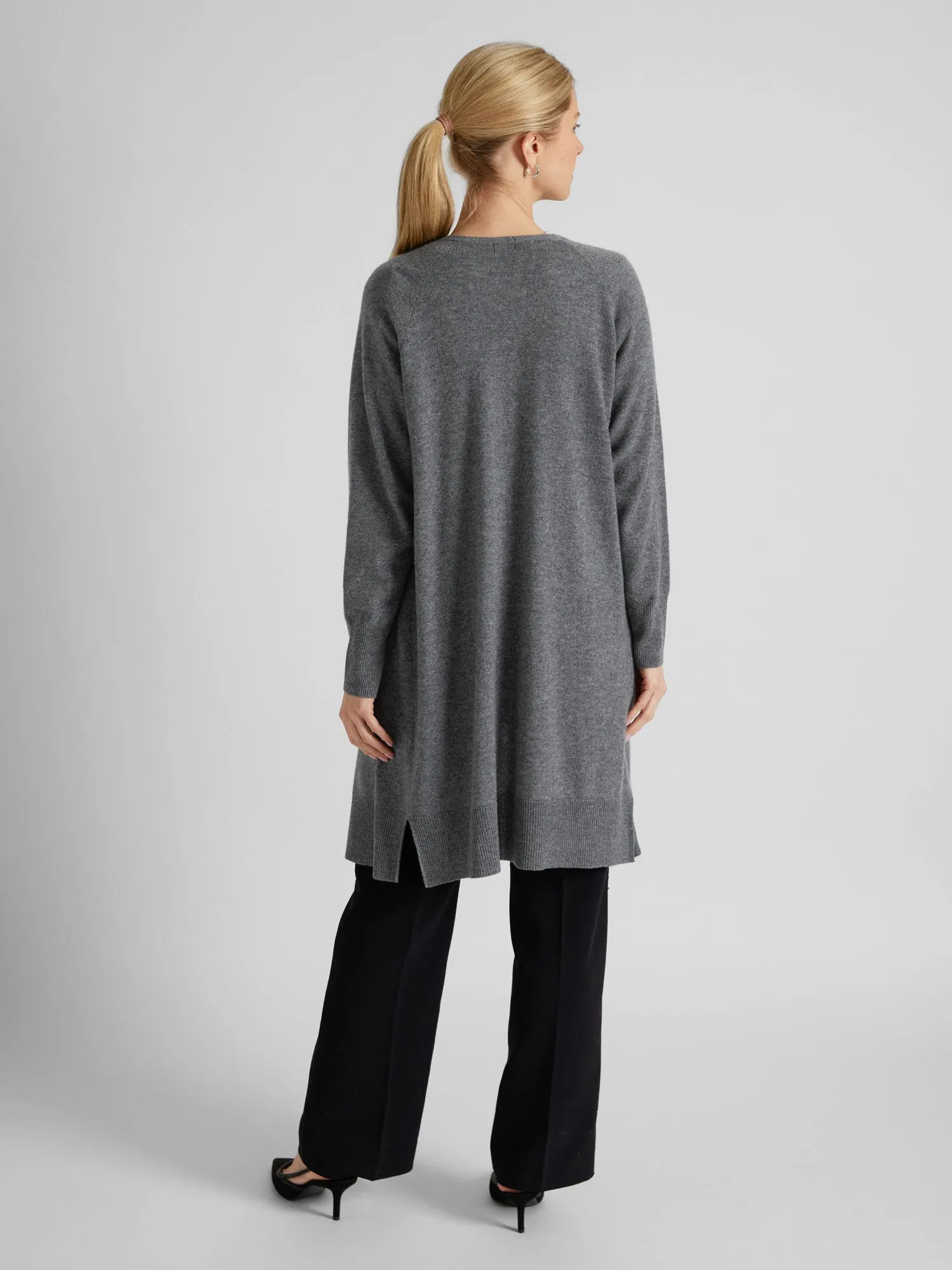 Cashmere cardigan "Linnea" - Dark grey