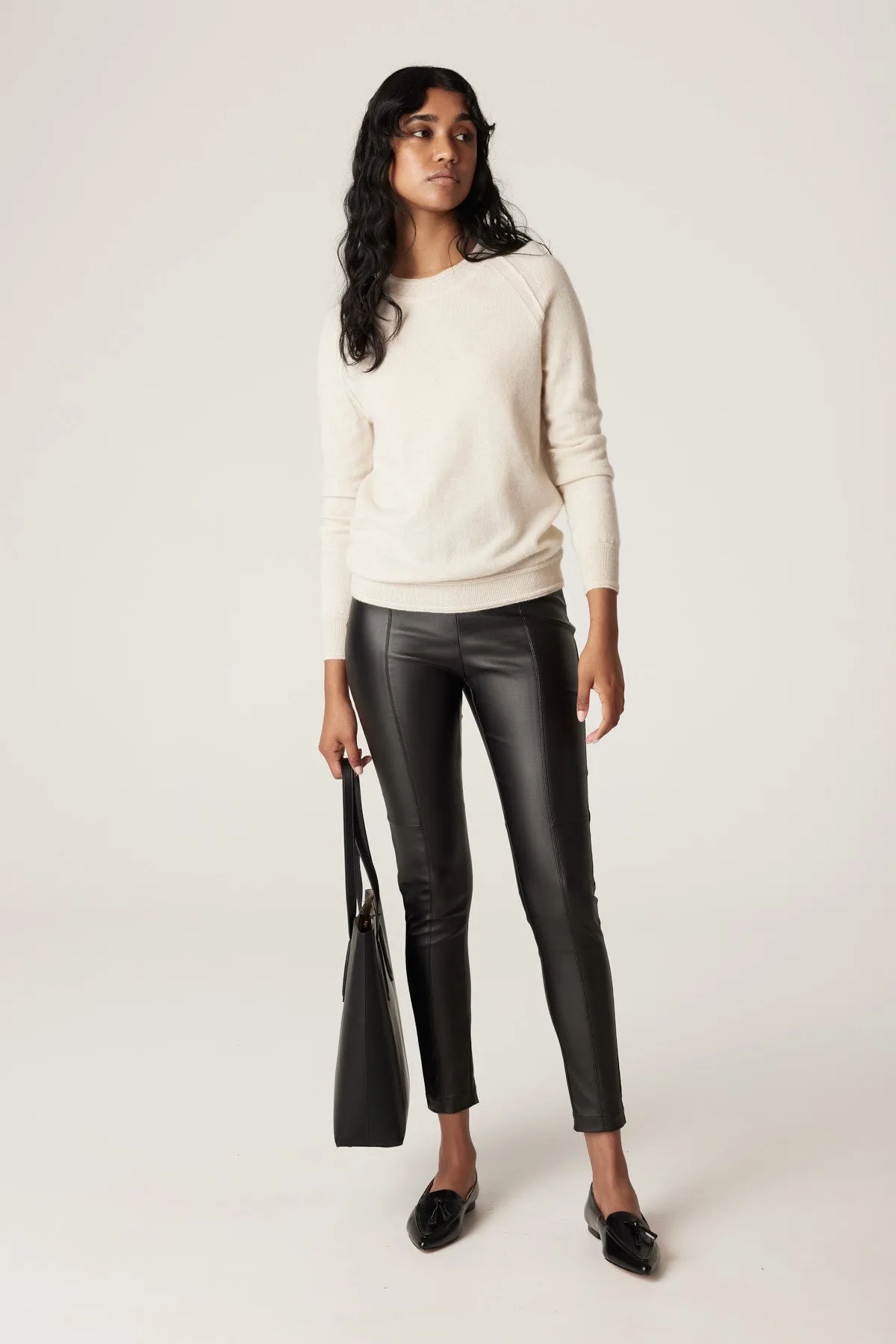 Cashmere Crew Jumper - Pearl