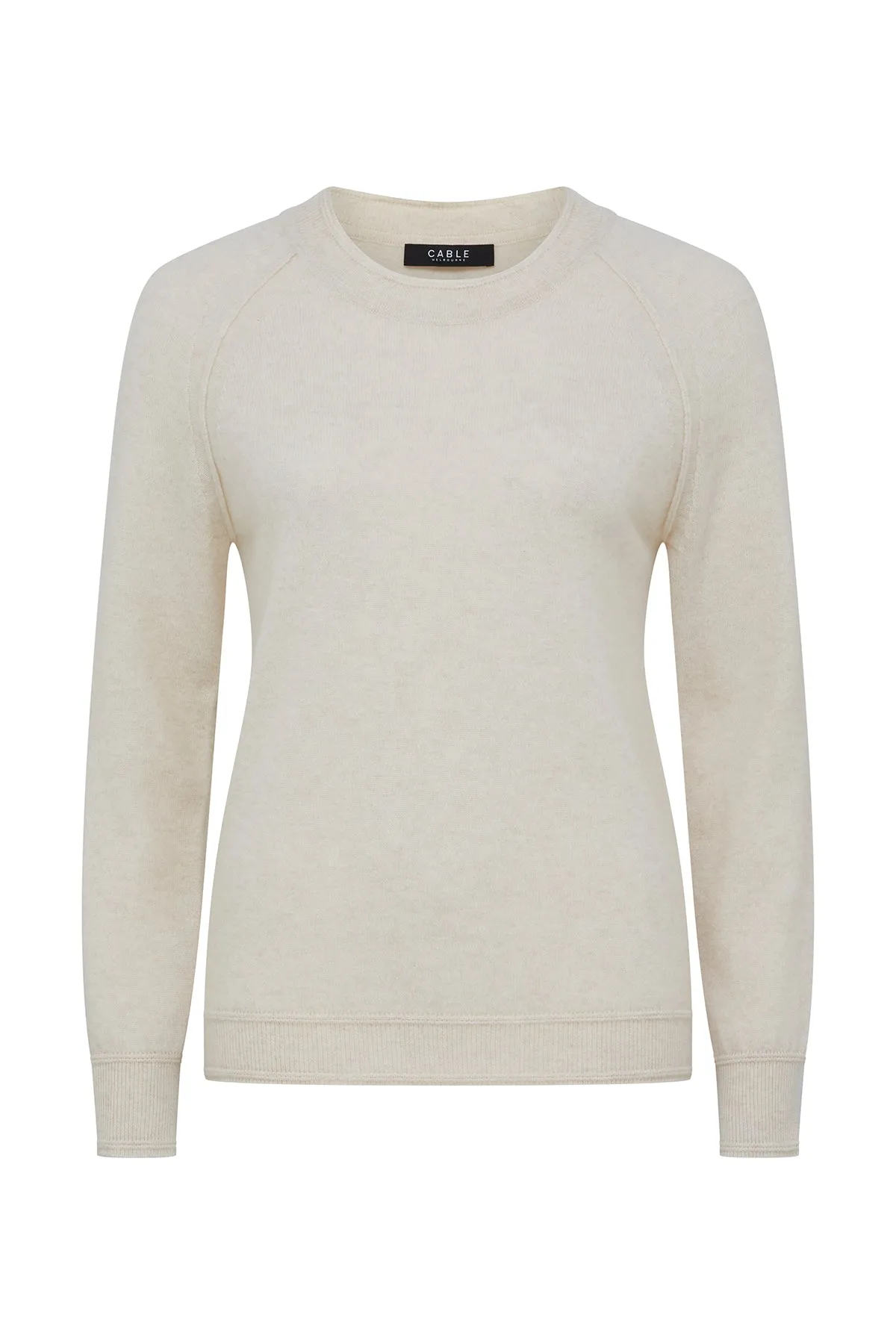 Cashmere Crew Jumper - Pearl