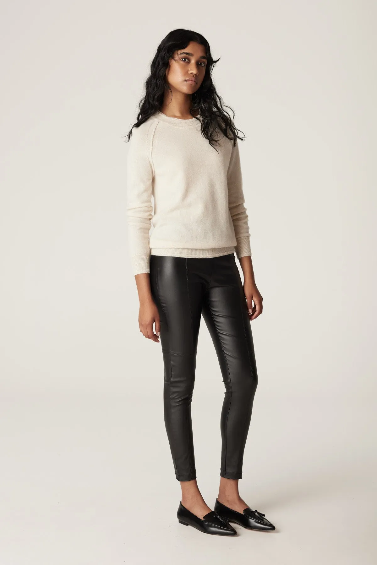 Cashmere Crew Jumper - Pearl