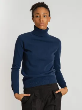 Cashmere sweater "Hedda" - mountain blue