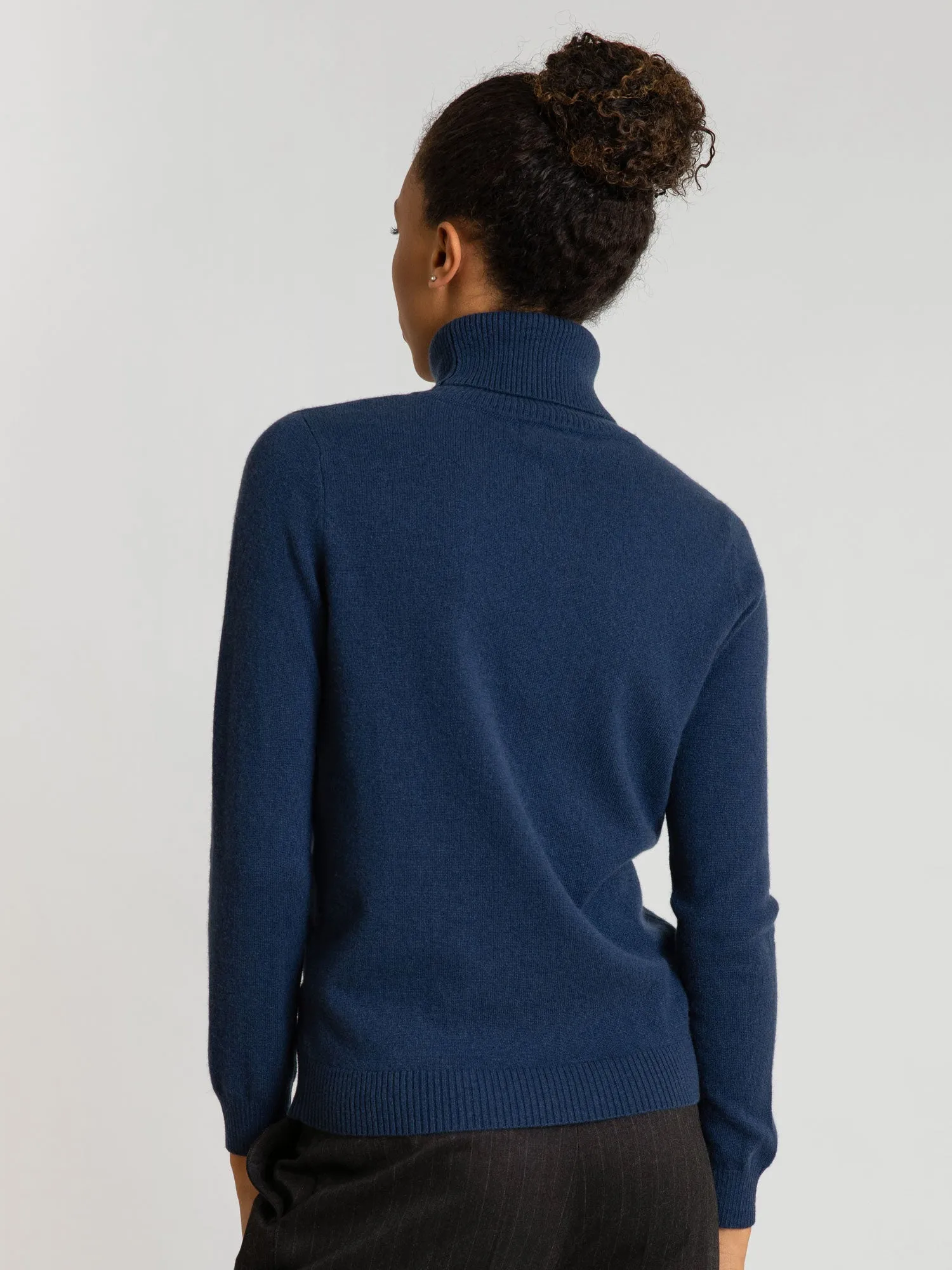 Cashmere sweater "Hedda" - mountain blue