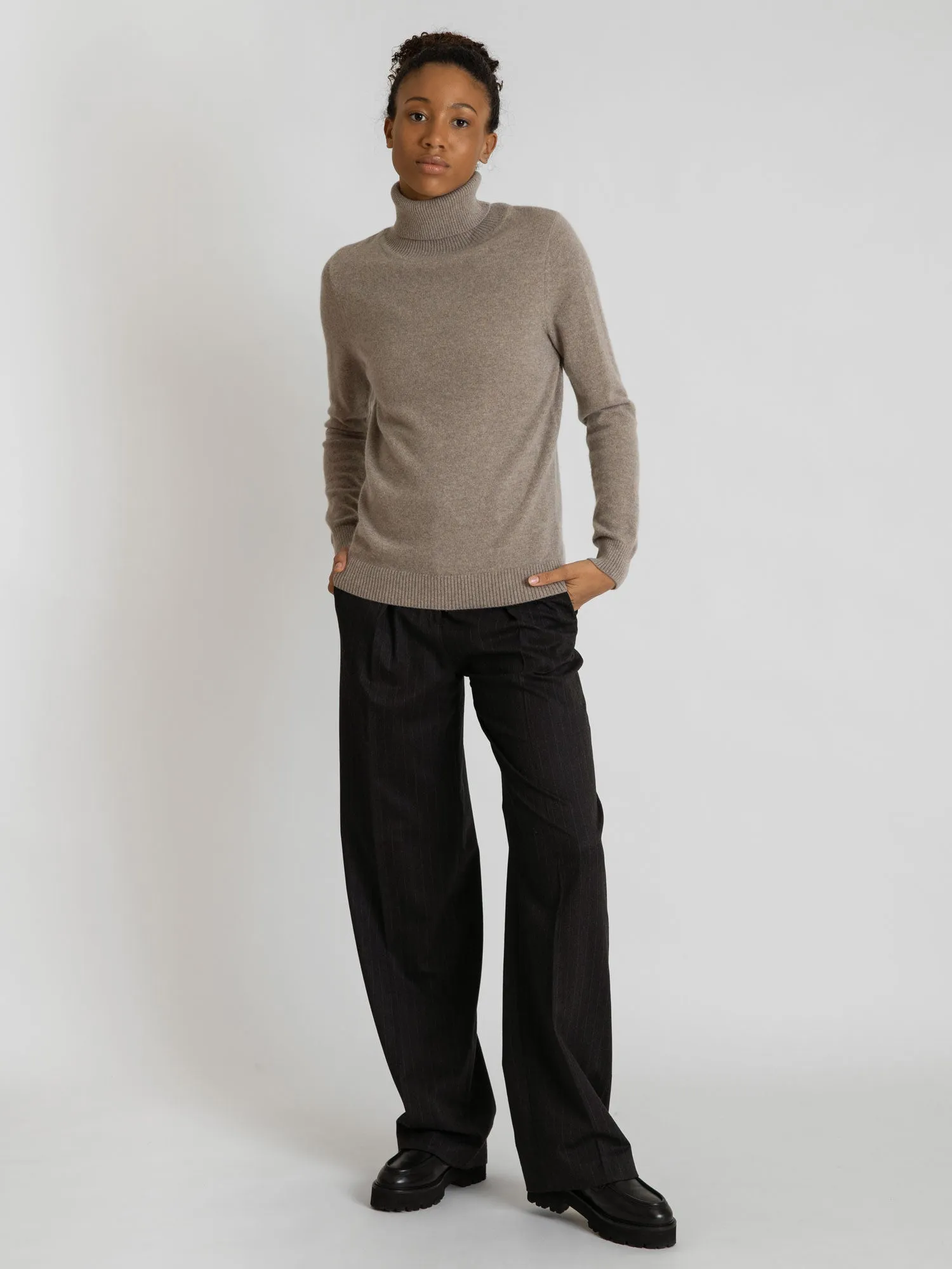 Cashmere sweater "Hedda" - toast