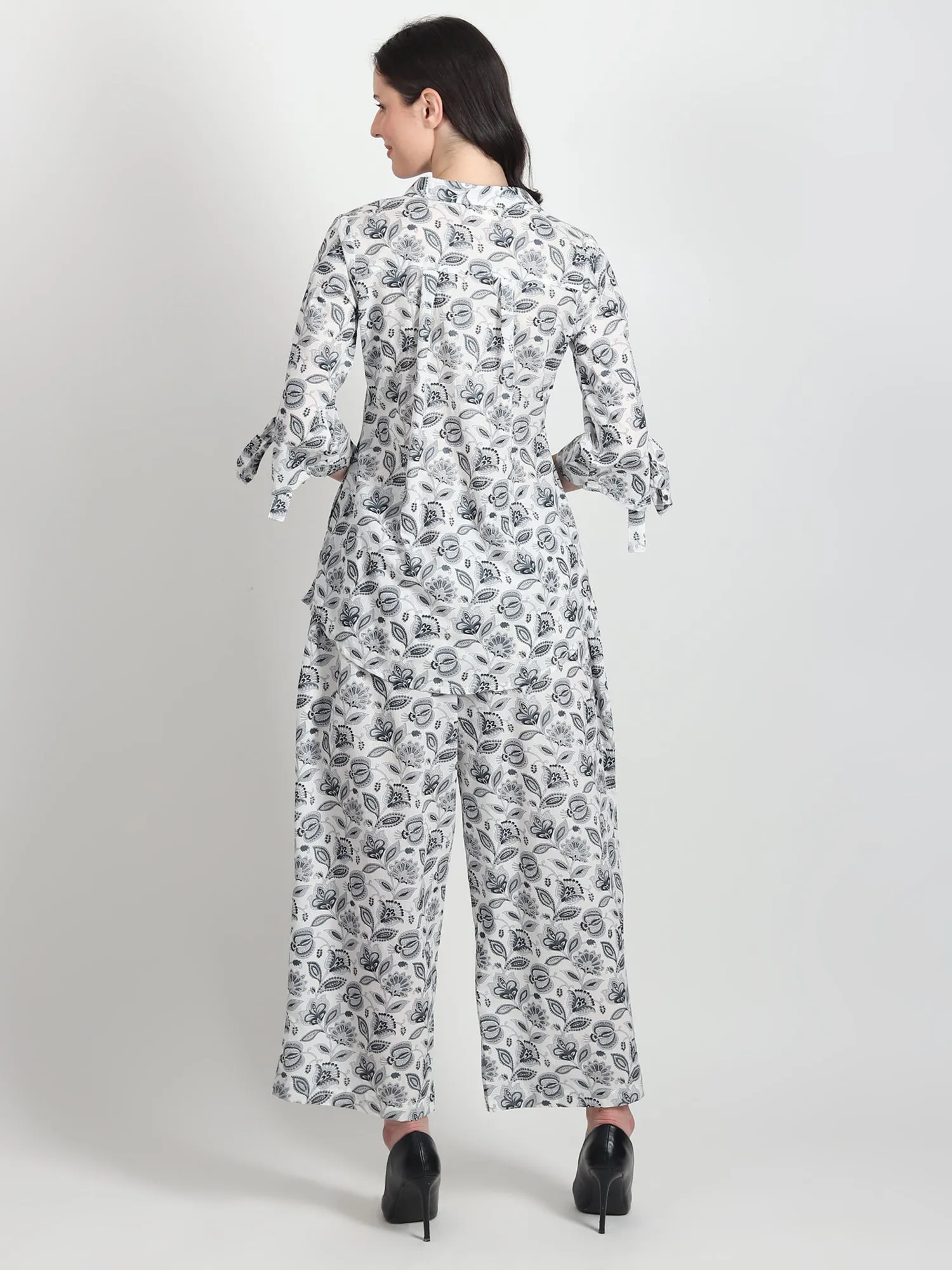 Celeste floral Printed Cotton Co-ord Set