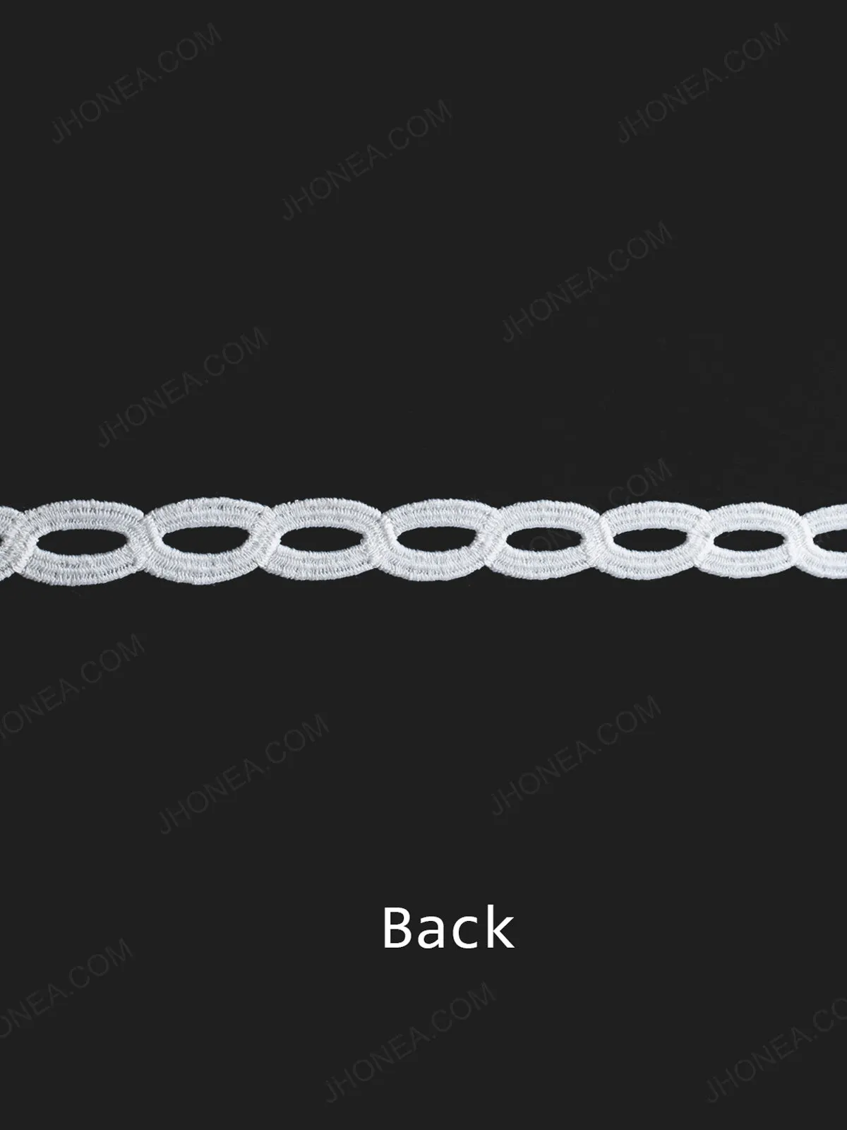 Chain Design White Guipure Lace Trim