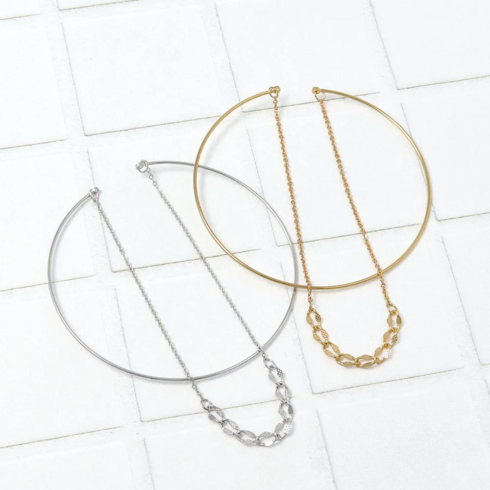 Chain Detail Thin Bangle