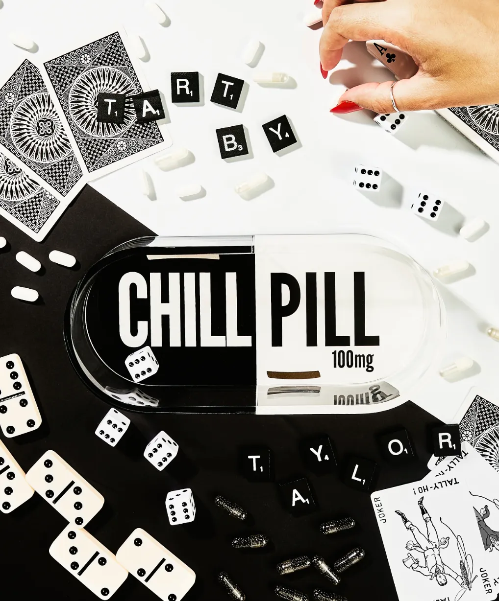 Chill Pill Tray | Black & White