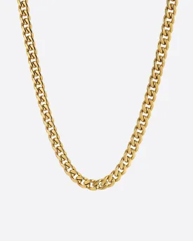 CLEAN CUBANA CHAIN. - 6MM 18K GOLD