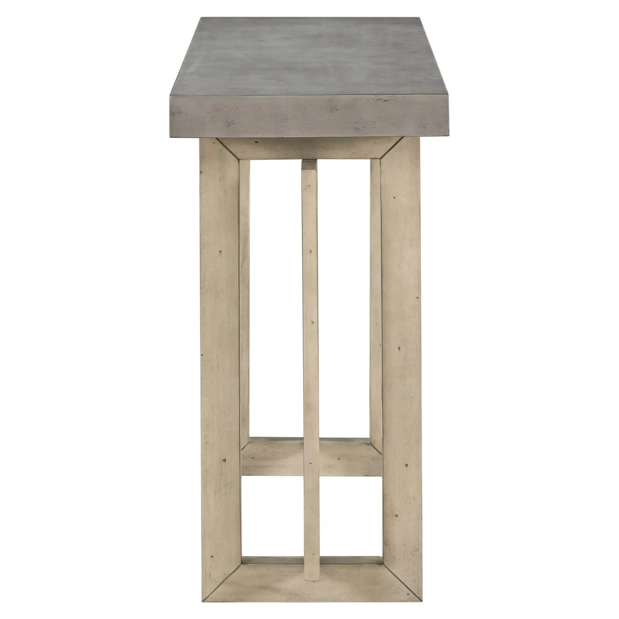 Contemporary Console Table with Wood Top, Extra Long for Entryway and Hallway