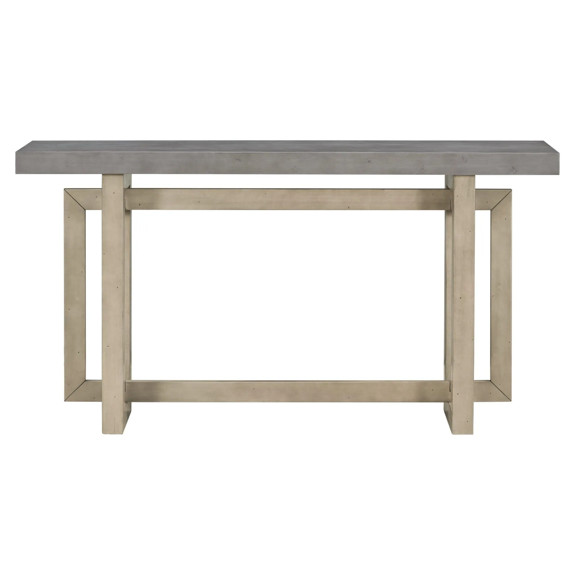 Contemporary Console Table with Wood Top, Extra Long for Entryway and Hallway