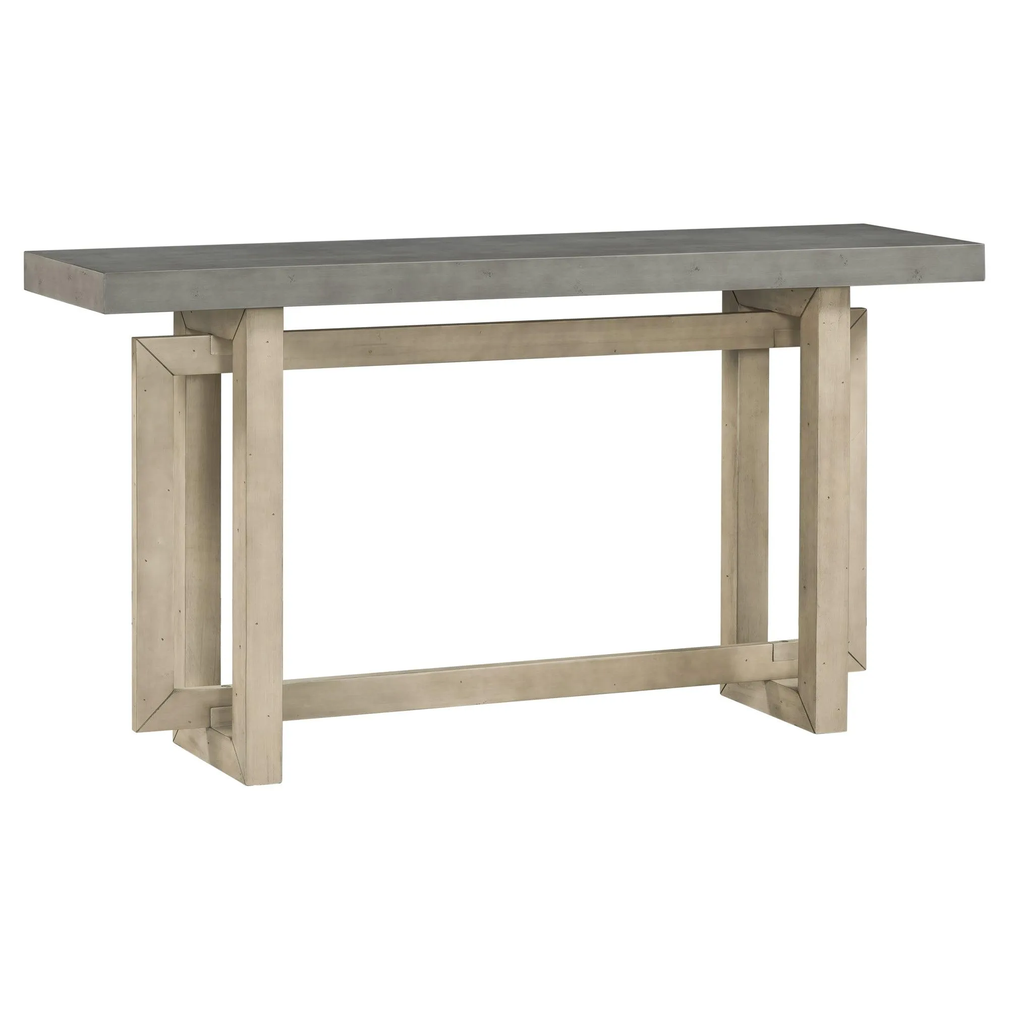 Contemporary Console Table with Wood Top, Extra Long for Entryway and Hallway