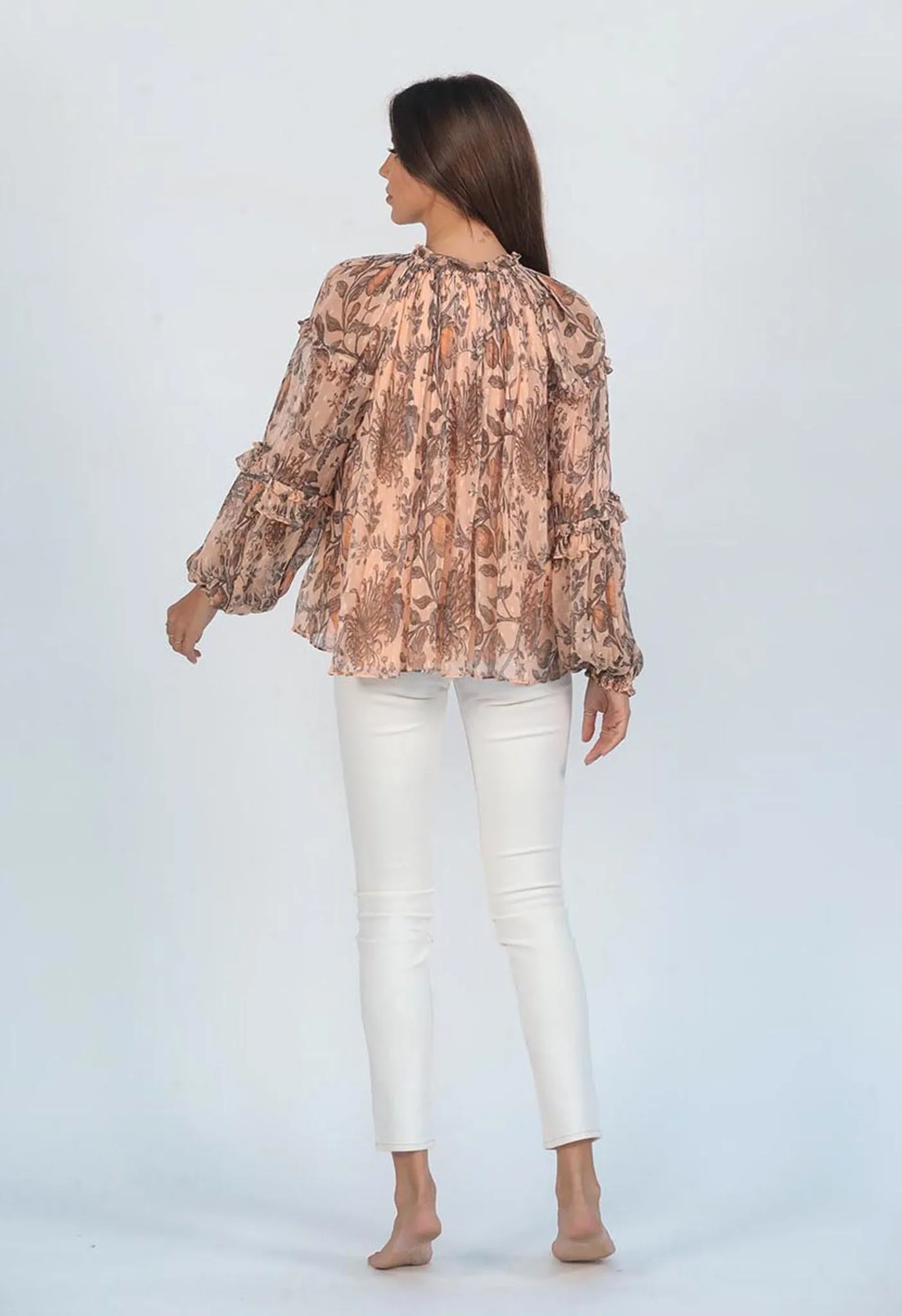 CORDELIA - PRINTED CHIFFON TOP