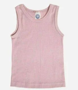 Cosilana Organic Cotton/Wool/Silk Singlet, Rose Melange