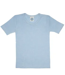 Cosilana Organic Cotton/Wool/Silk T-shirt, Blue