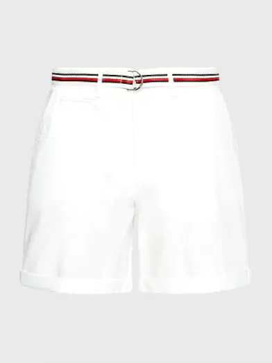 Cotton chino Short -White