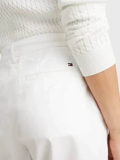 Cotton chino Short -White