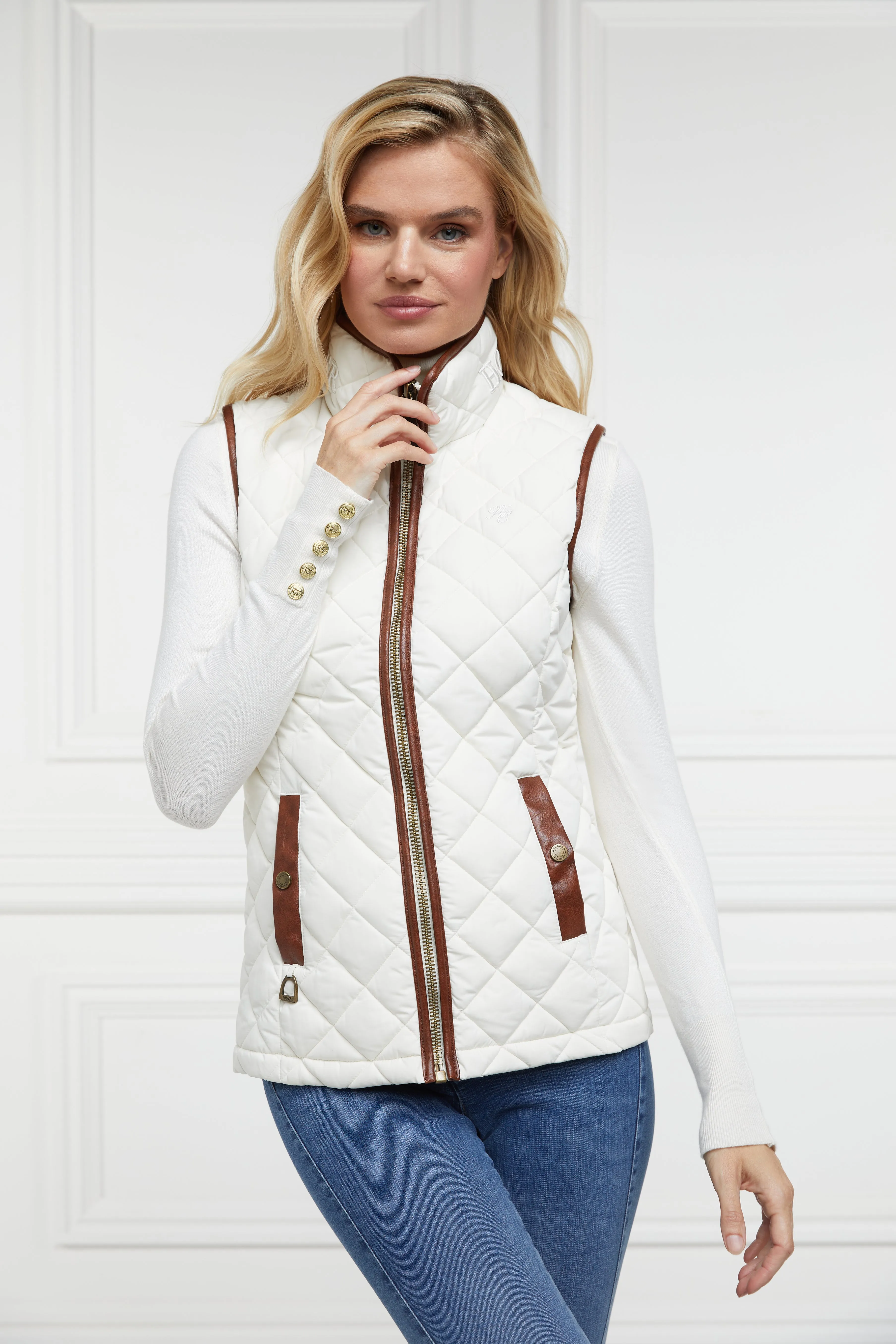 Country Quilted Gilet (Cream)