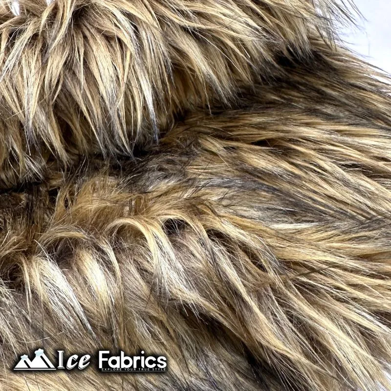 Coyote Long Pile Faux Fur Fabric | Fur Material