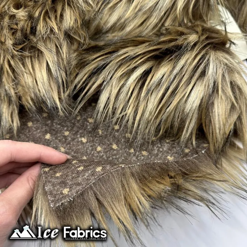 Coyote Long Pile Faux Fur Fabric | Fur Material