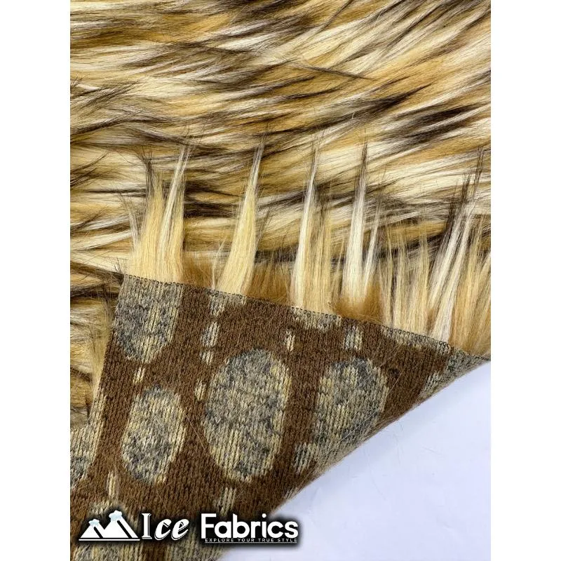 Coyote Long Pile Faux Fur Fabric | Fur Material