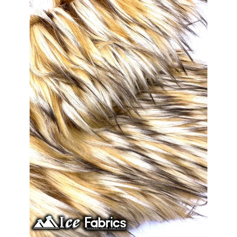 Coyote Long Pile Faux Fur Fabric | Fur Material