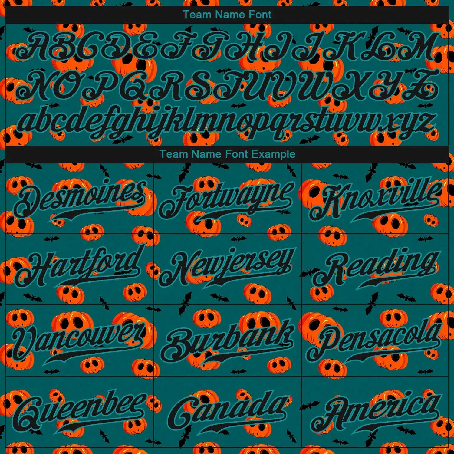 Custom 3D Pattern Halloween Pumpkins Authentic Baseball Jersey