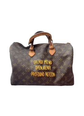 Custom Embroidered Louis Vuitton Speedy 25 Purse