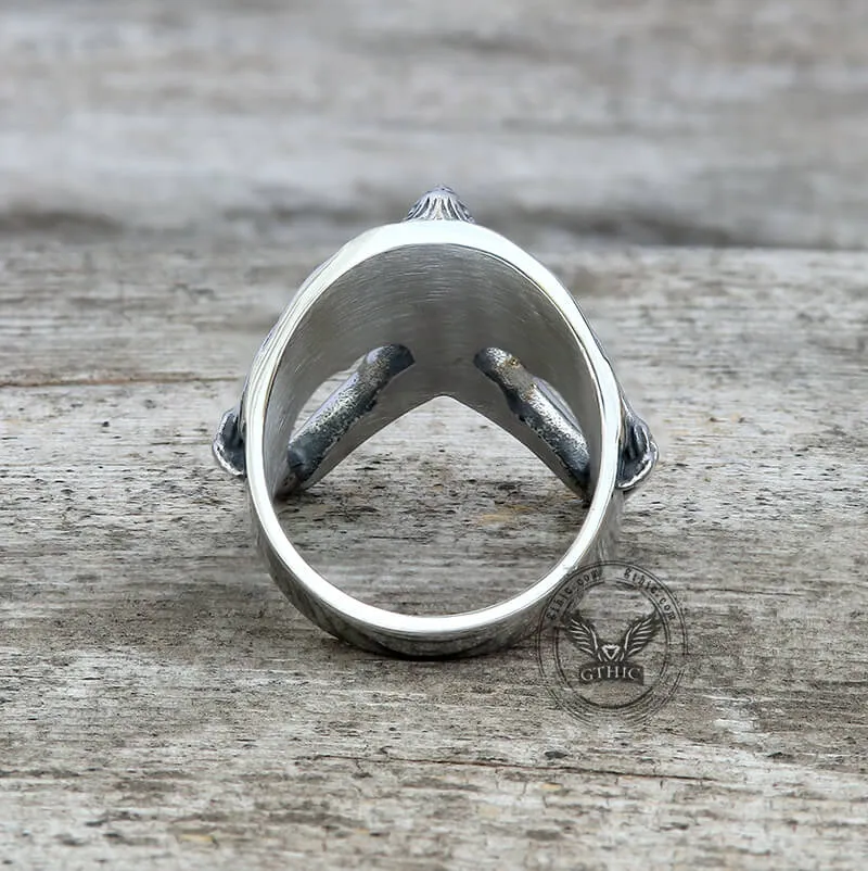 Demon Girl Stainless Steel Goth Ring