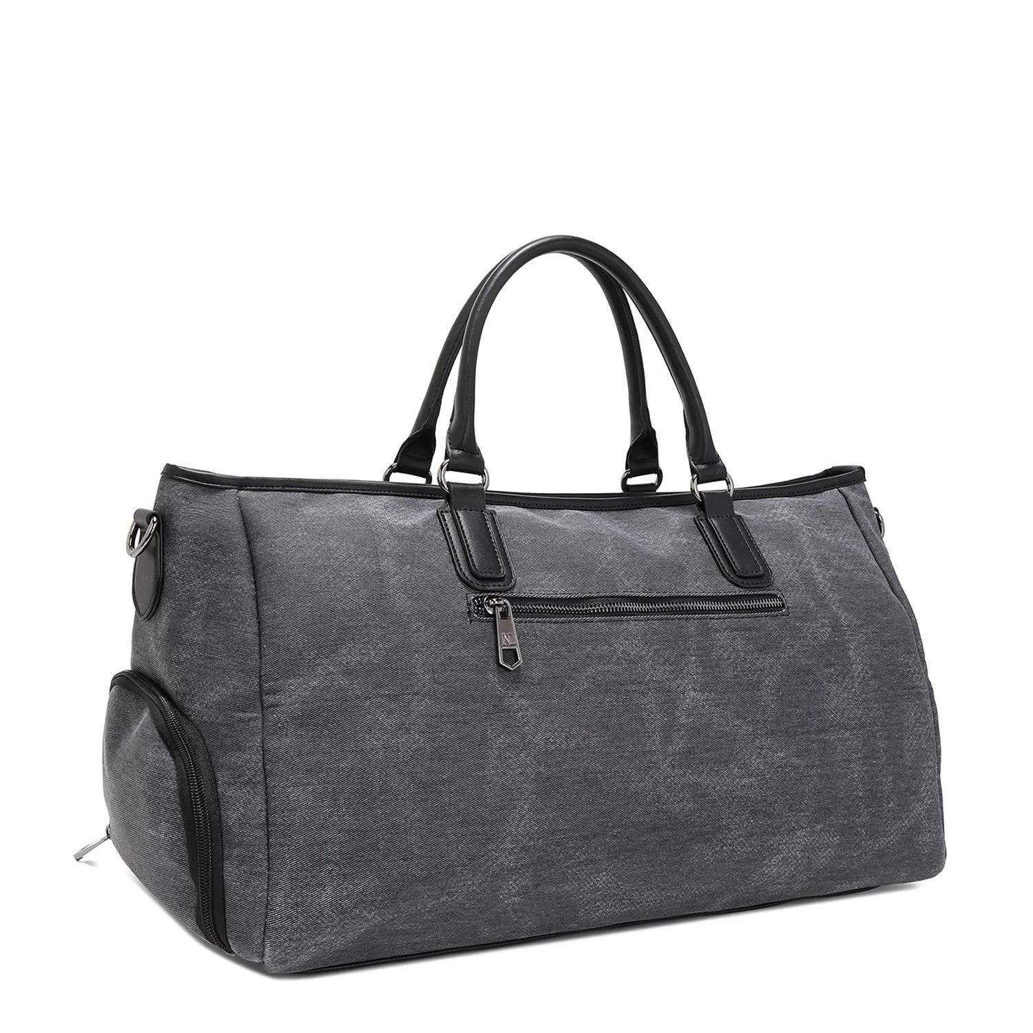 DENIM PATCH DUFFEL