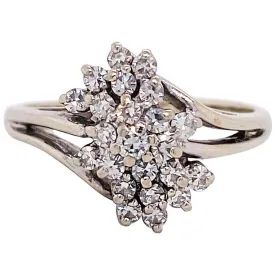 Diamond Cluster Ring