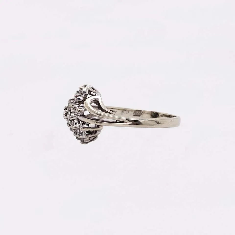 Diamond Cluster Ring