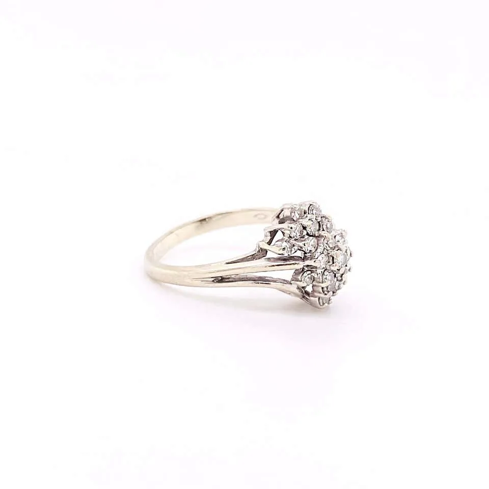 Diamond Cluster Ring