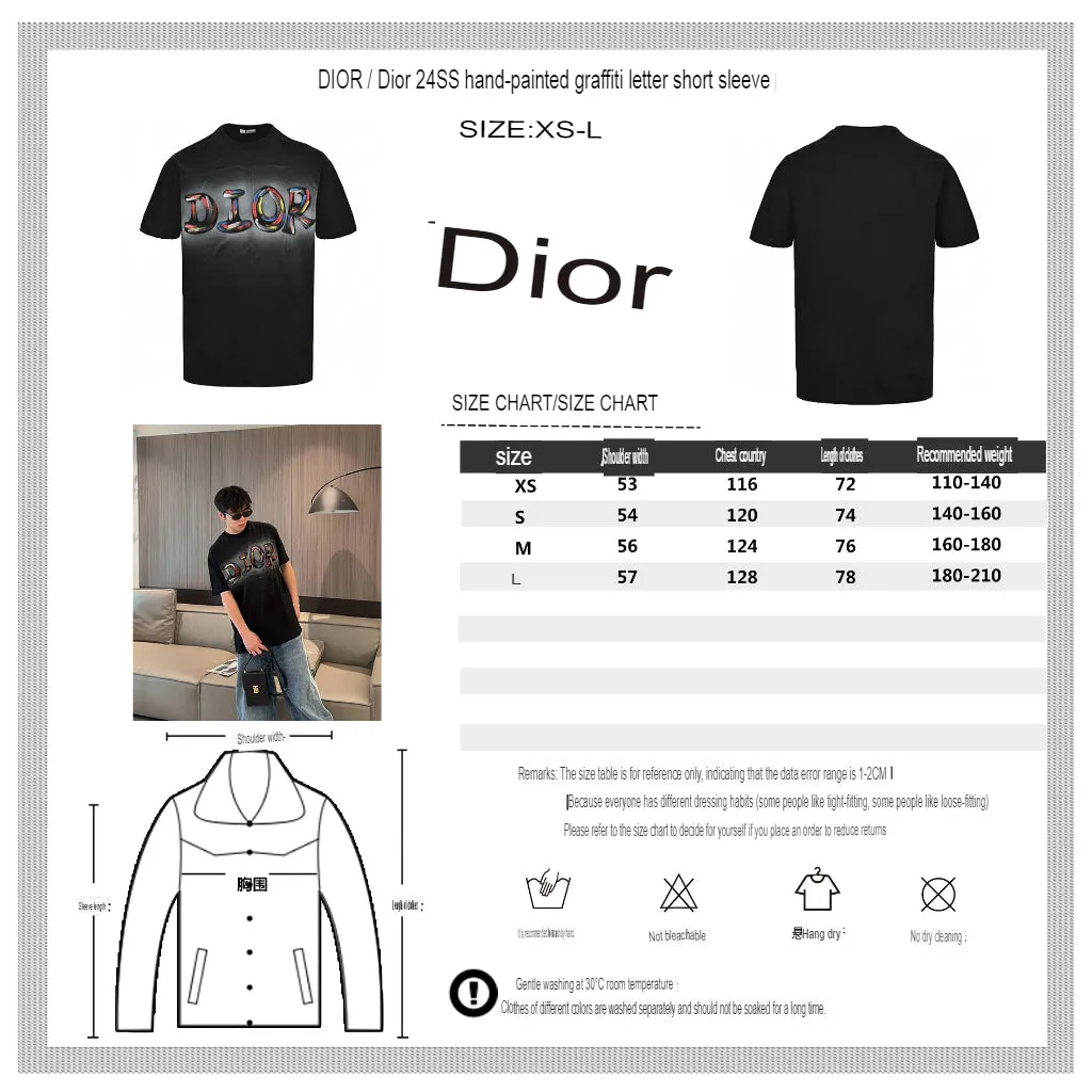 Dior Artistic Logo T-Shirt (Black)