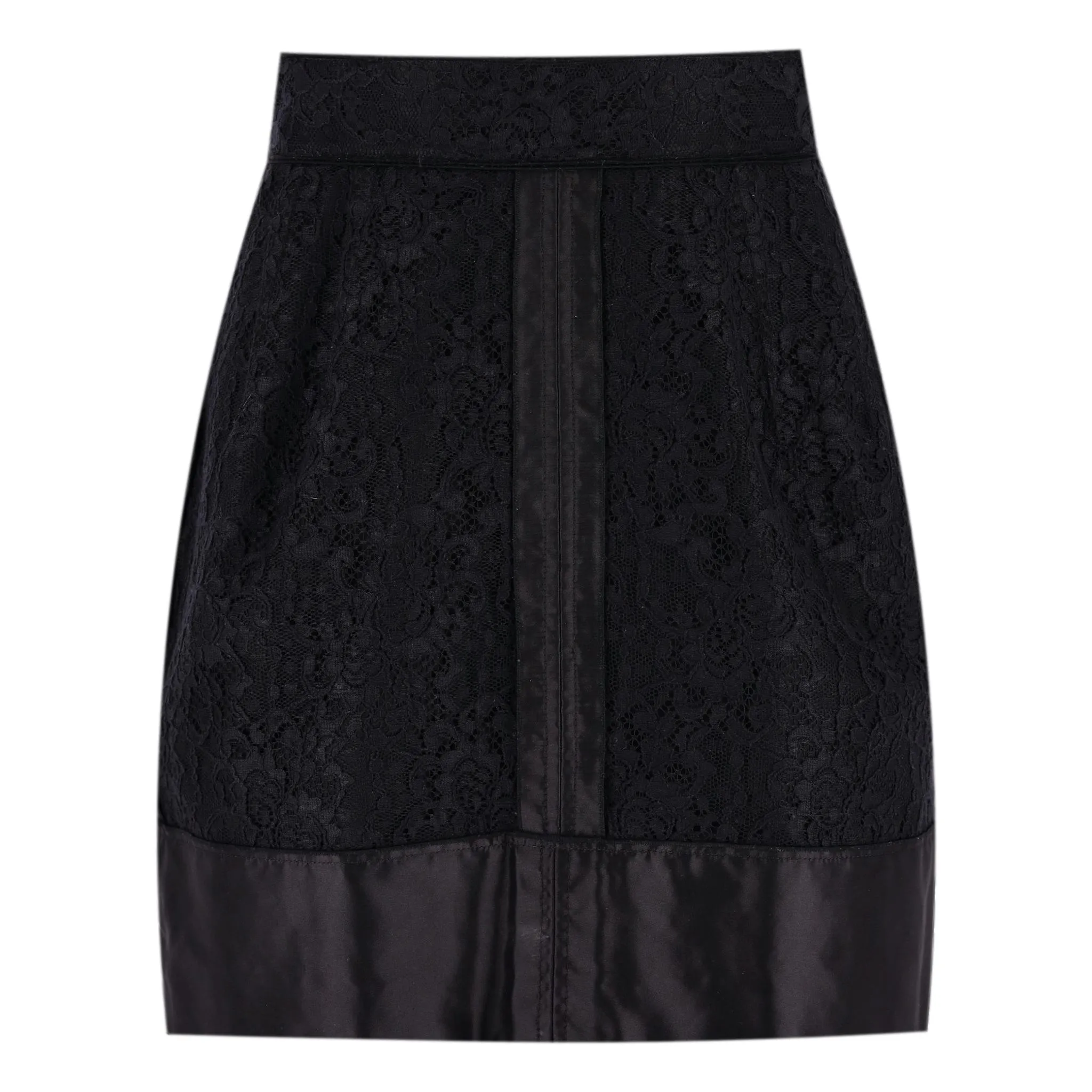 Dolce & Gabbana Lace Cotton & Silk Blend Skirt. Size 42IT