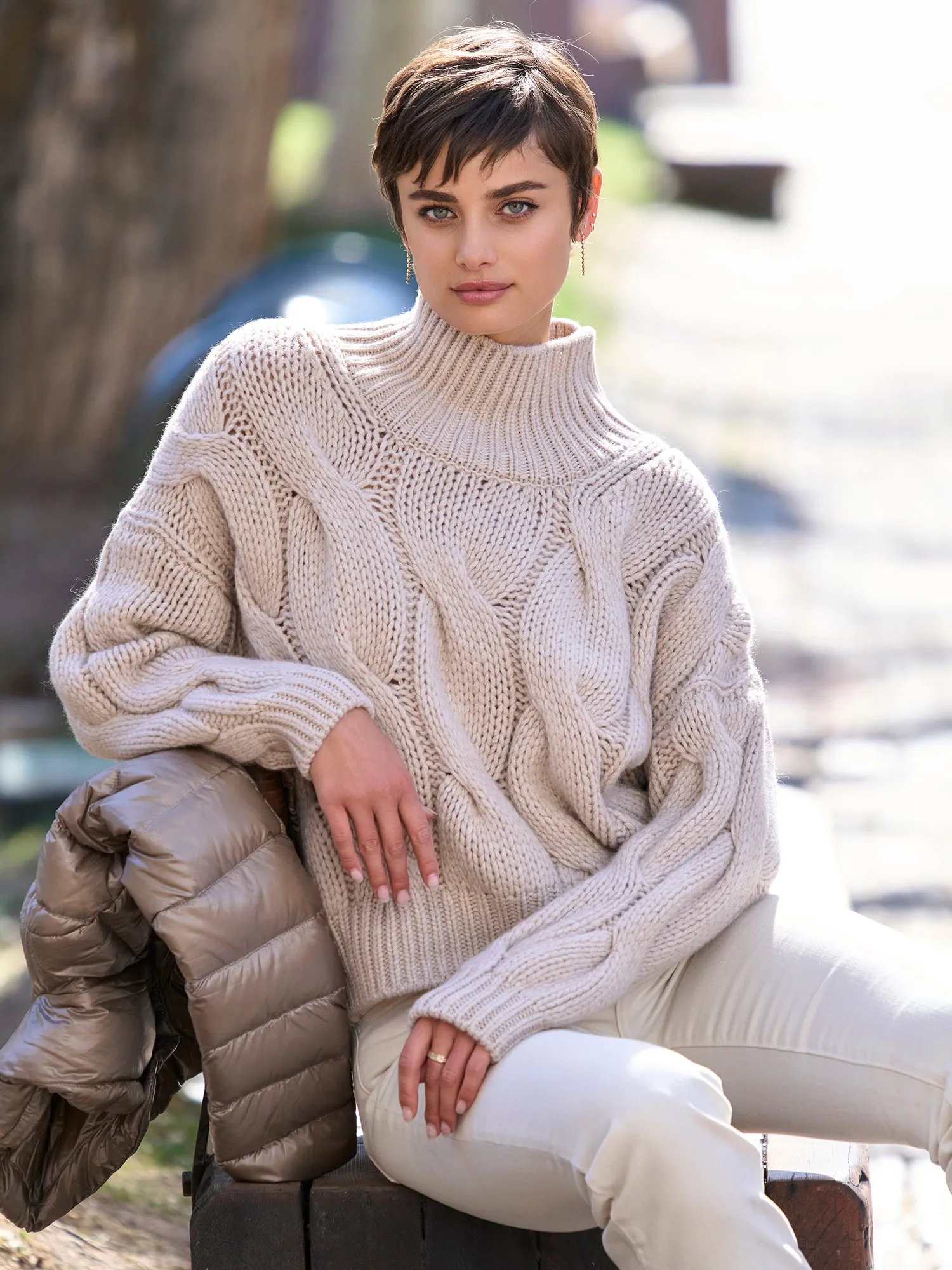 Dolce Cable Cashmere Sweater