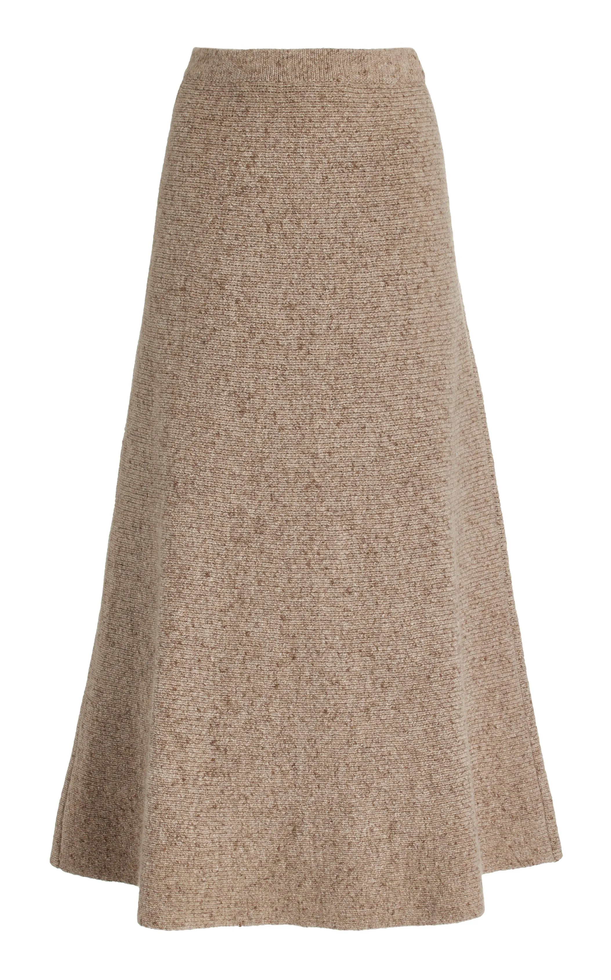 Eden Knit Skirt in Oatmeal Multi Cashmere