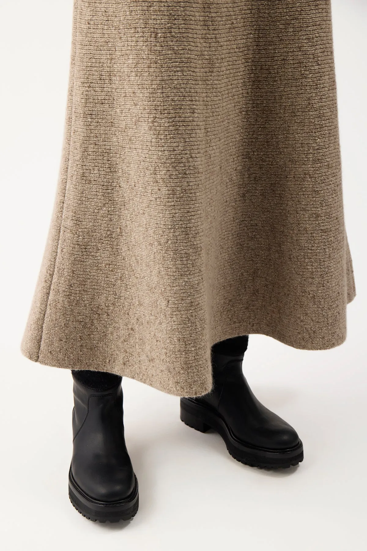 Eden Knit Skirt in Oatmeal Multi Cashmere