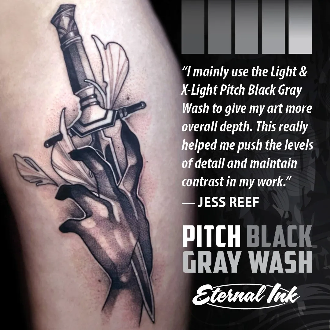 Eternal Ink - Pitch Black - Gray Wash Extra Light