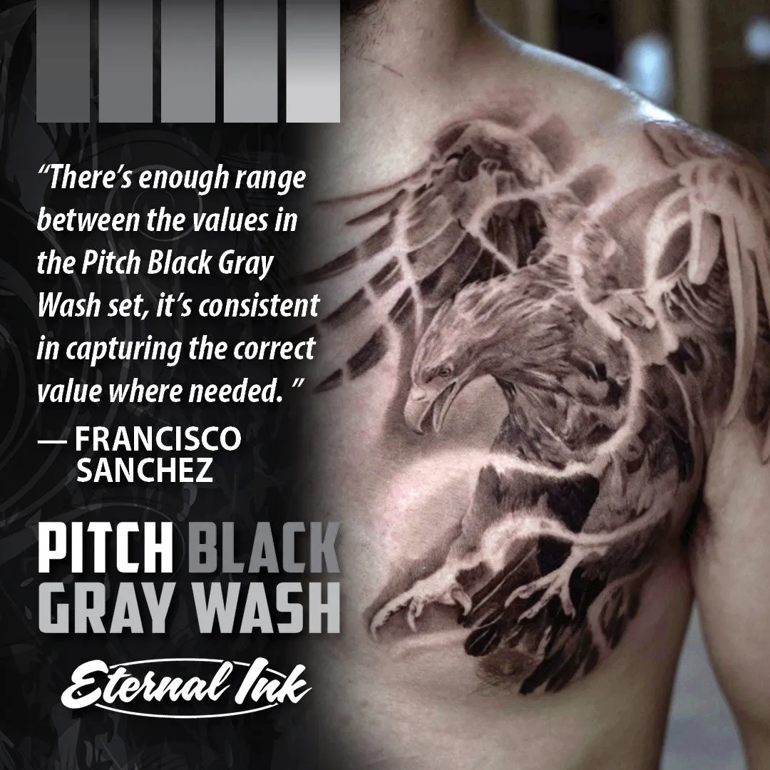 Eternal Ink - Pitch Black - Gray Wash Medium