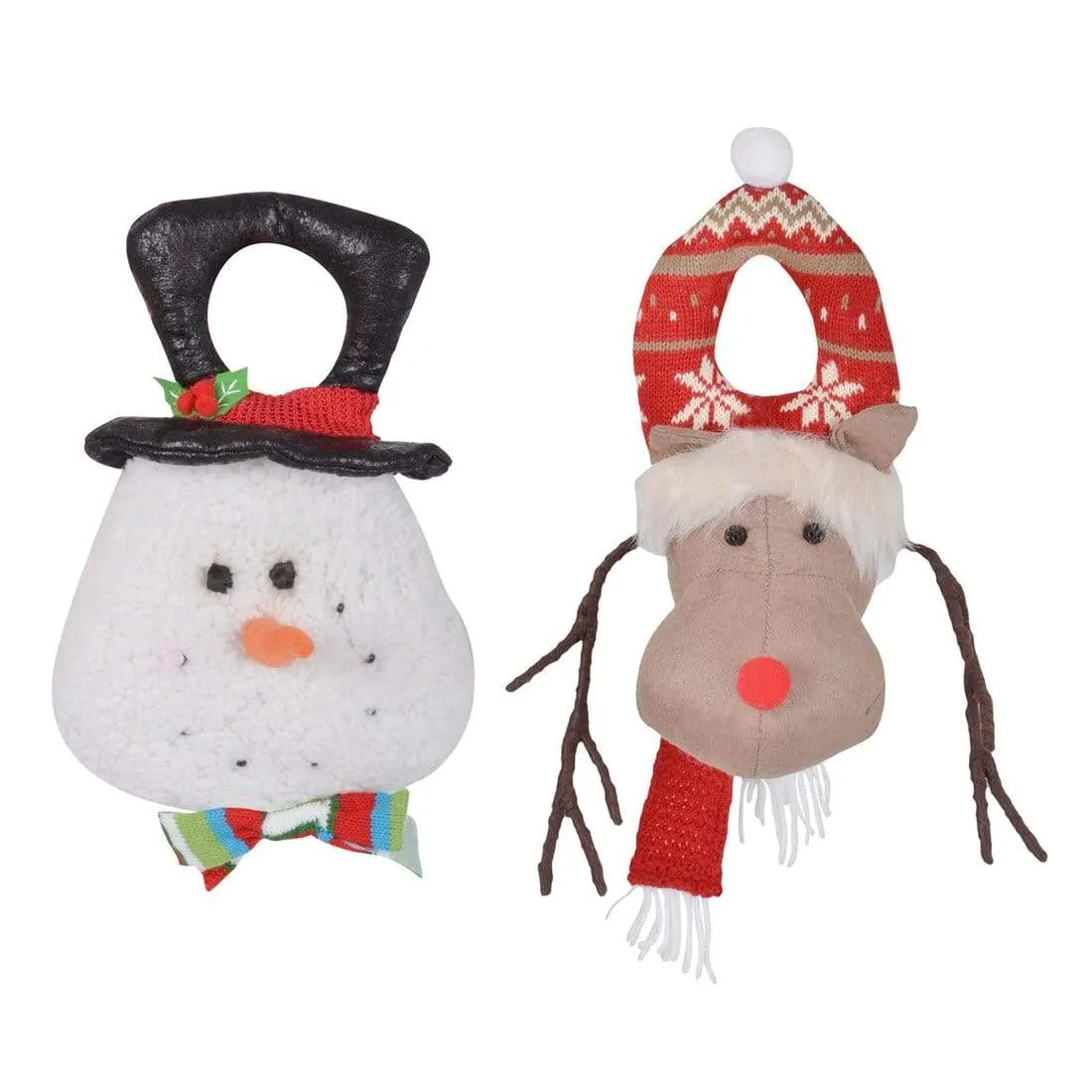 Festive Christmas Door Wall Hanger Soft Reindeer/Snowman