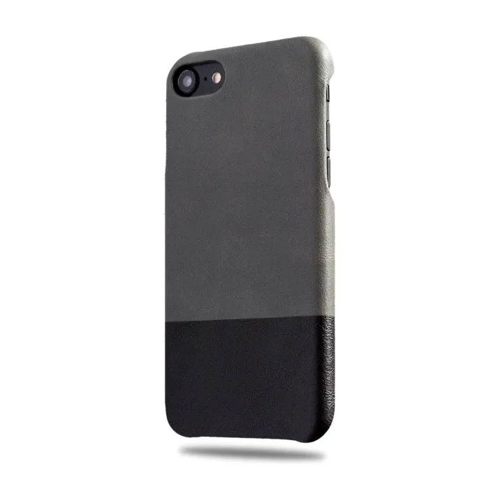 Fossil Gray & Crow Black iPhone SE 2 (2020) / iPhone 8 / iPhone 7 Leather Case