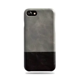 Fossil Gray & Crow Black iPhone SE 2 (2020) / iPhone 8 / iPhone 7 Leather Case