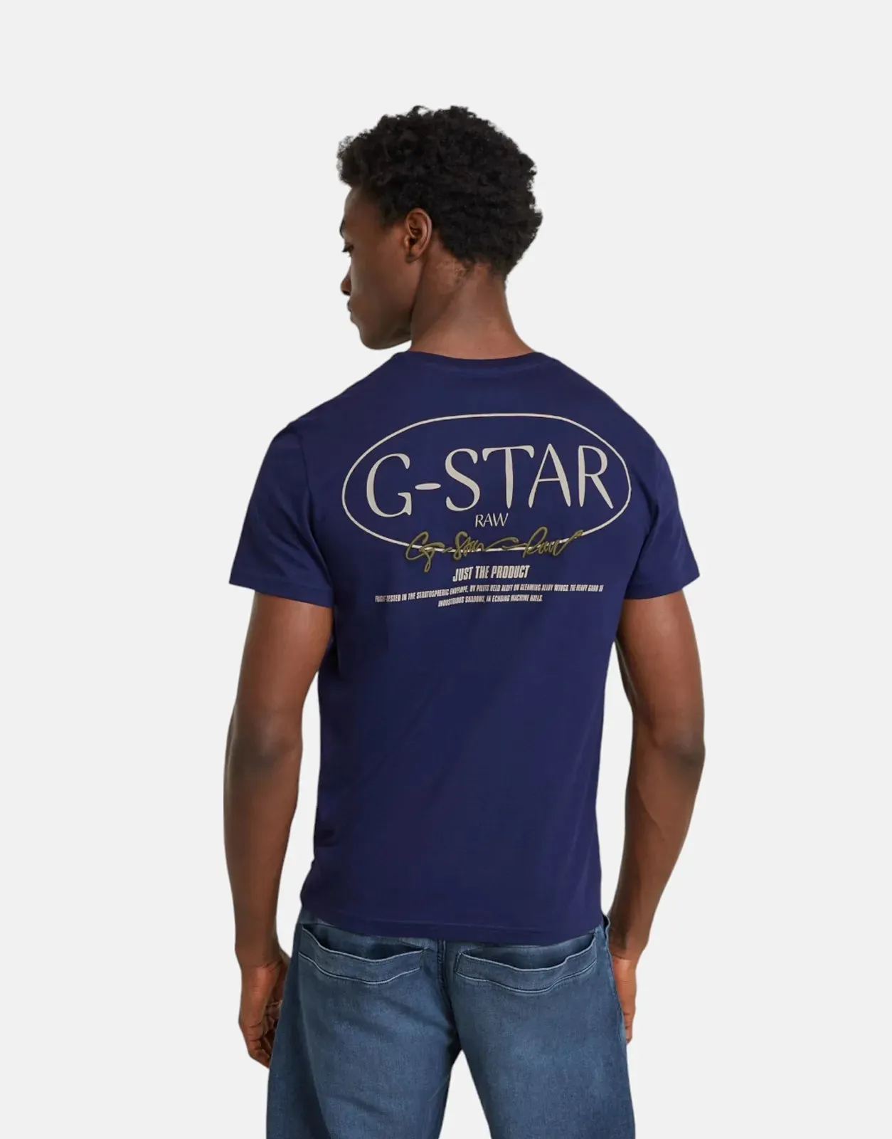 G-Star RAW Circle Back Graphic T-Shirt Imperial Blue