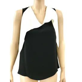 Giorgio Armani Couture Donna Black Silk Tuxedo Sash Camisole Size 4 | 38