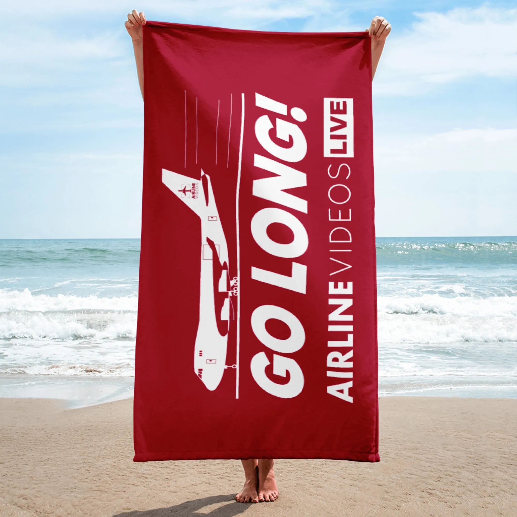 GO LONG (RED) Towel