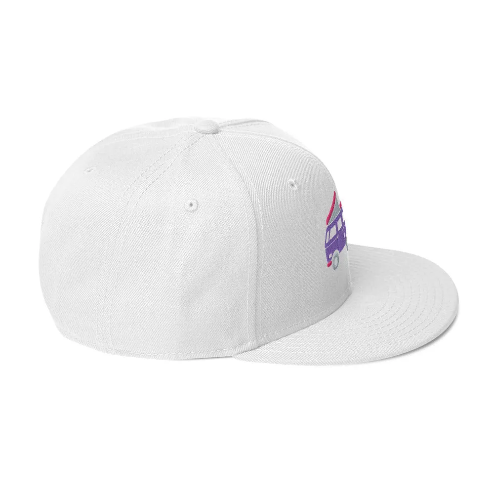 Go Outside Van & Moon Snapback Hat