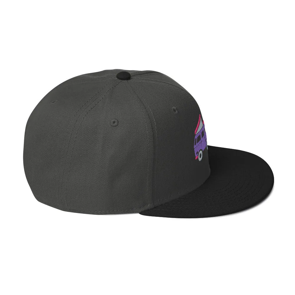 Go Outside Van & Moon Snapback Hat